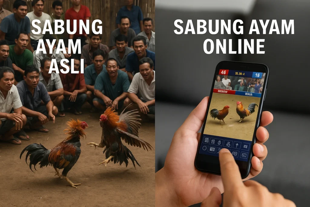 Sabung Ayam Online vs Asli